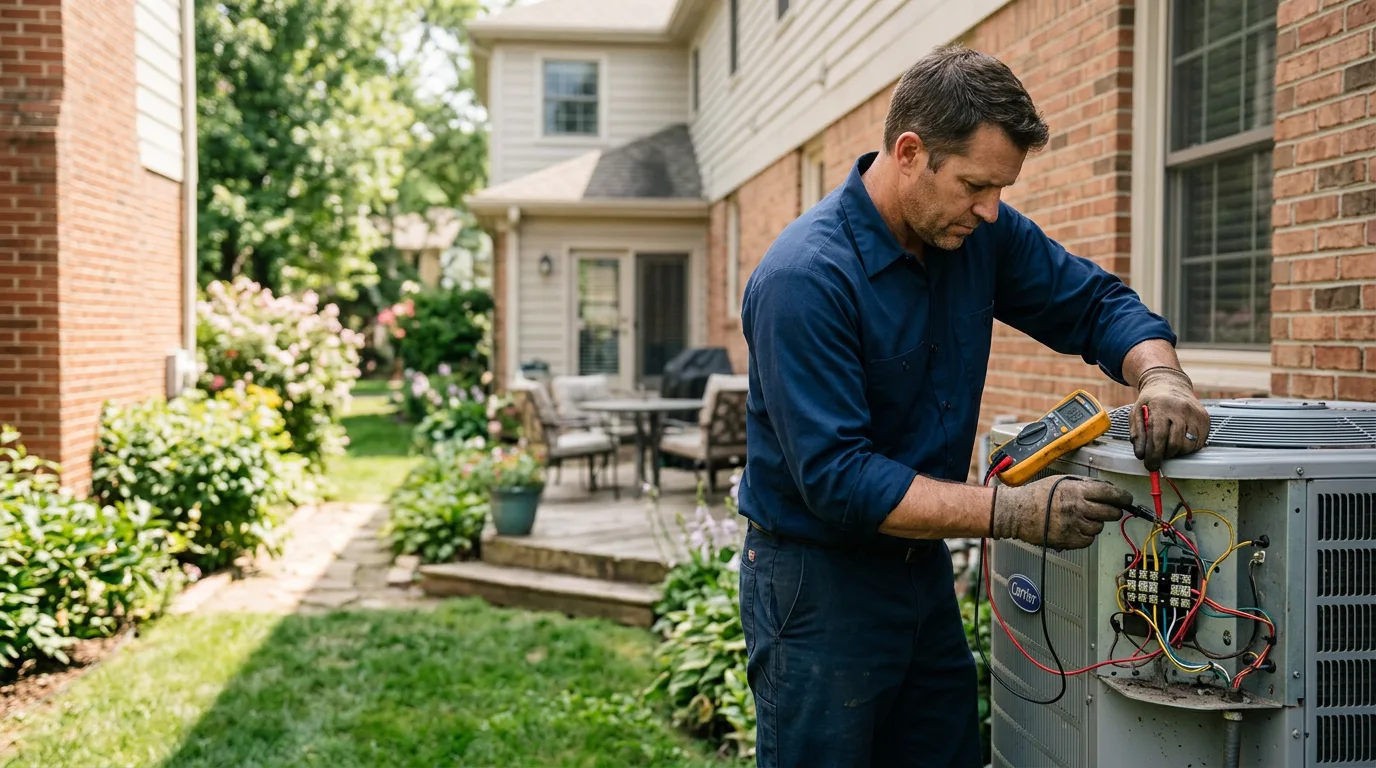 HVAC technician working near Gainesville, FL